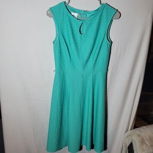 2/$12 Beautiful Teal key hole dress